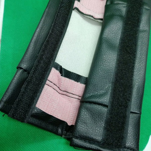 Car seat belt accessory new, TYPE R style, leather