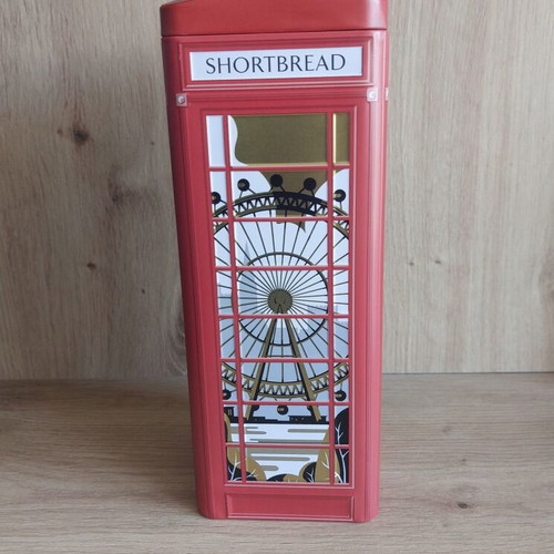 Collectible Metal London Phone Booth Tin Box like new