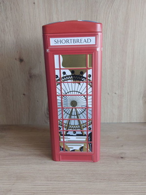 Collectible Metal London Phone Booth Tin Box like new