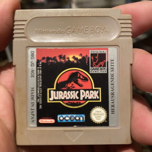 Jurassic Park Game Boy cartridge used, good working condition