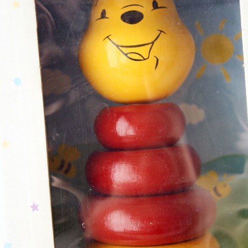 Vintage 90's Winnie the Pooh wooden toy Eichhorn Germany new