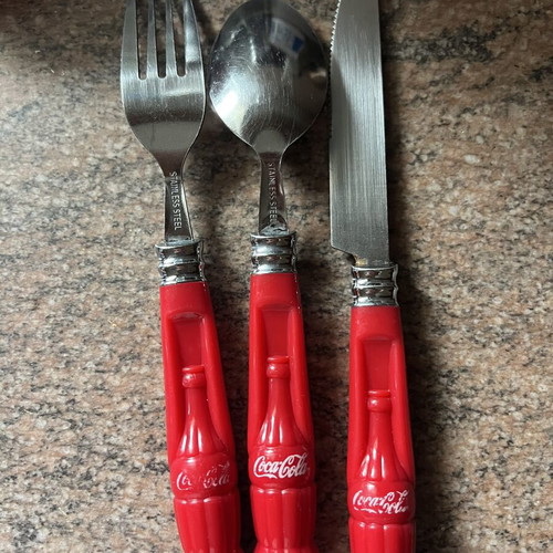 Coca Cola collectible cutlery set