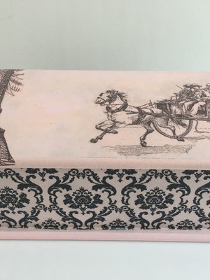 Χειροποίητο ξύλινο κουτί μπιζουτεριών 28x15x11cm κατόπιν παραγγελίας
