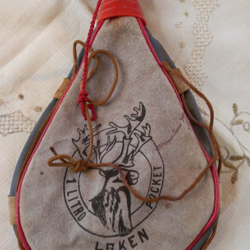 Laken leather flask used