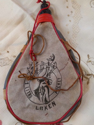 Laken leather flask used
