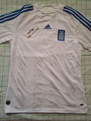 Greece Away Football Shirt 2007 - 2009, Large Size, Like New