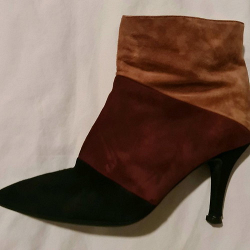 Unisa suede ankle boots used, tricolor, size 36