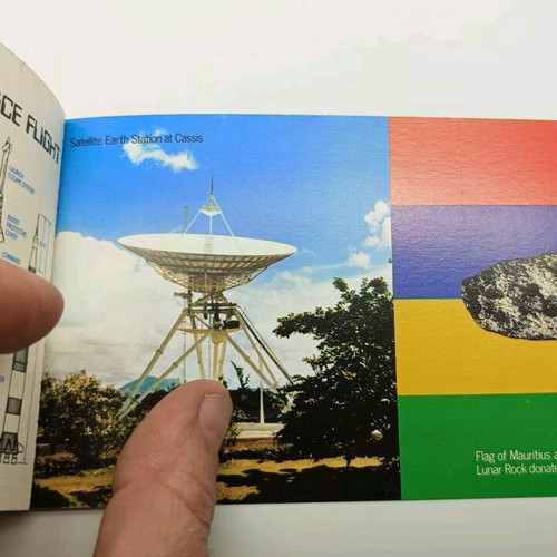 Mauritius 1979 Apollo 11 special booklet with 7 sticker stamps new