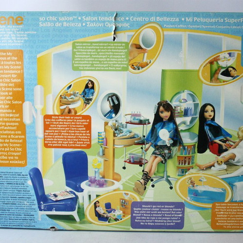 My Scene So Chic Beauty Salon Doll Playset Barbie Mattel new