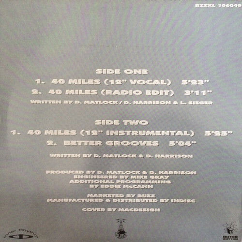 Congress 40 Miles record used, electronic genre
