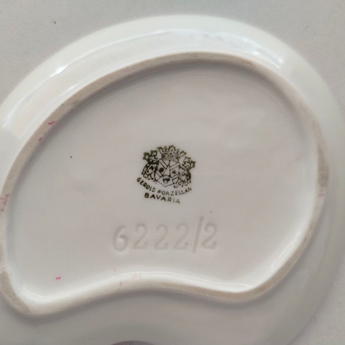 Small porcelain plate HKL used, Gerolnd Porzellan