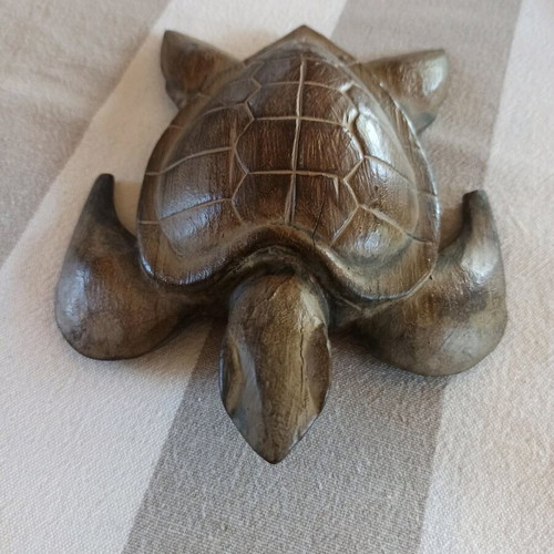 Wooden decorative turtle new, hand-carved