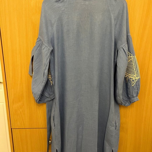 Nema Resort Wear dress like new, comfortable fit, white and blue