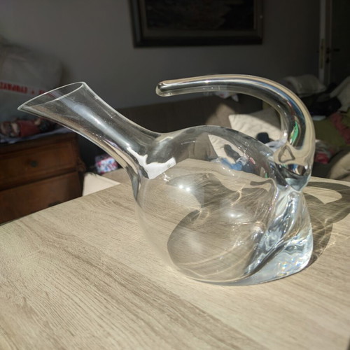 Crystal Bohemia wine glasses with matching decanter, like new