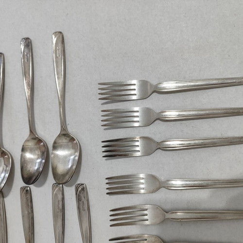 Vintage Garuda Indonesia Airlines silver-plated cutlery set used