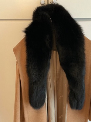 Fur collar Eleni Samara mink, like new, black