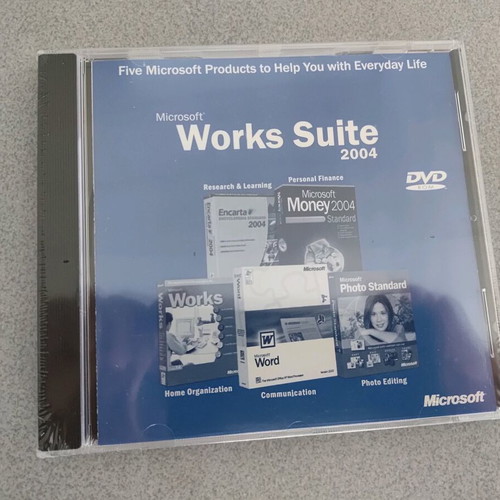 Microsoft Works Suite 2004 DVD new