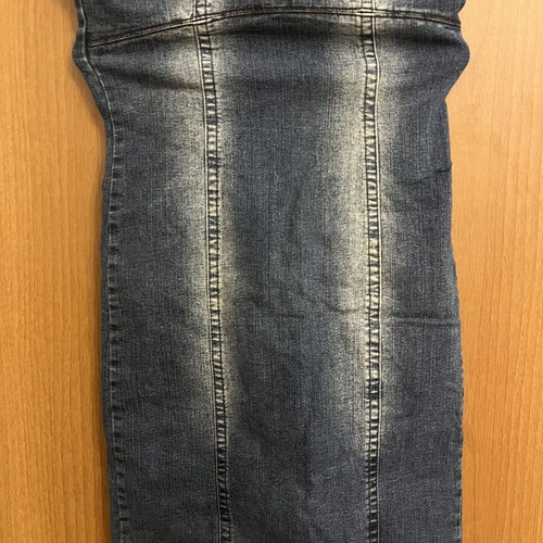 Jennyfer strapless denim dress size S like new, midi