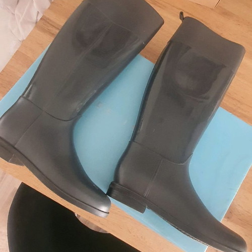 Women's gray galoshes new, waterproof, size 38