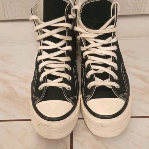 Converse Chuck 70 Plus Seasonal Flatforms boots like new, black/egret