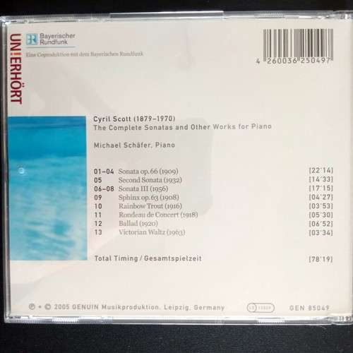 Cyril Scott The Complete Sonatas CD used, classical music