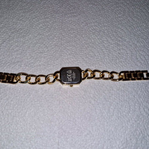 Quartz watch gold tone with rhinestones new