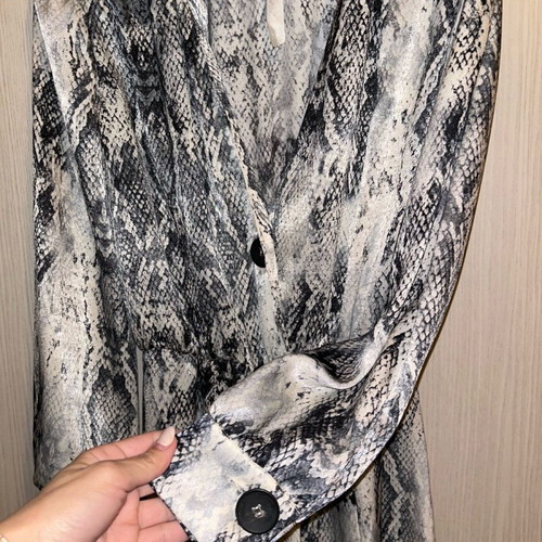 Zara mini dress with snake print like new