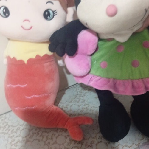 Plush mermaid and bee used, large size
