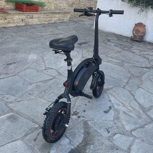 KUGOO electric bike, black with red details