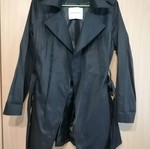 Καμπαρντίνα Zara μεταχειρισμένη, μέγεθος L, μαύρη με ζώνη