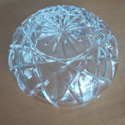 Bohemia crystal bowl 20cm vintage mint condition