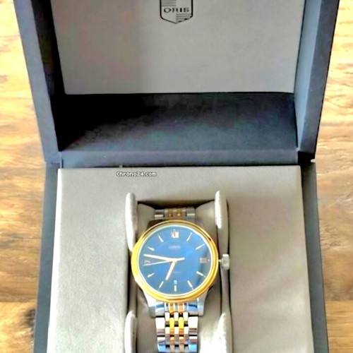 Oris Clasic Date 733-7719 Blue men's watch like new, automatic, sapphire crystal