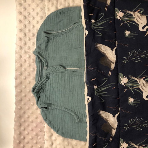 Baby Sleep Set for 1-18 Months like new, unisex muslin sleeping bags and fleece blanket