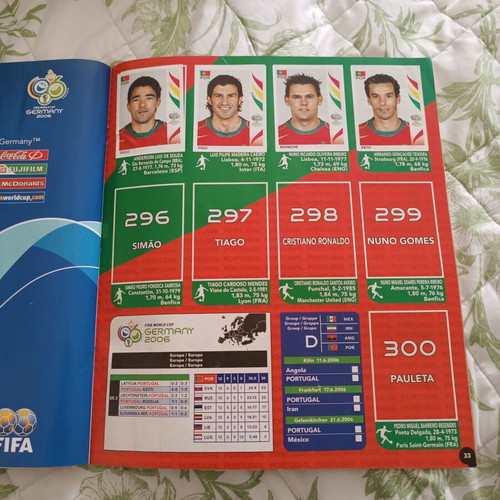 Fifa World Cup Germany 2006 Panini new with 52 stuck stickers