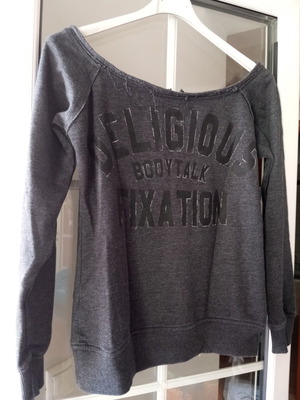 BodyTalk sweatshirt used, size S, gray, thick fabric