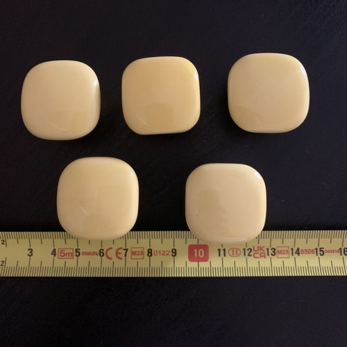 Yellow cabinet knobs, set of 5