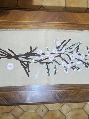 Handmade cross-stitch embroidery for frames new