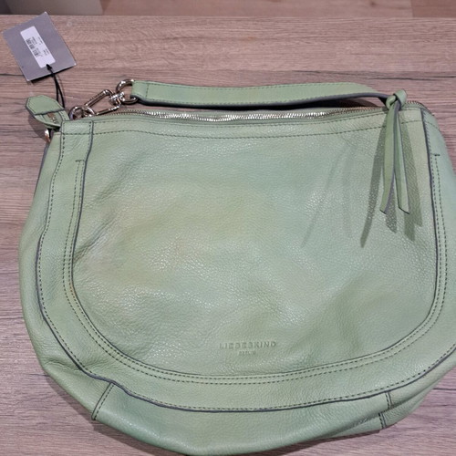 Liebeskind women's leather bag new, milky green color