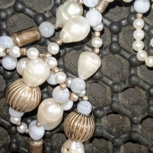 Mala Yungdrung vintage silver 835 Buddhist necklace with wooden beads