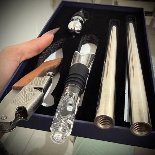 GGUA 5-in-1 Wine Cooler Set new stainless steel