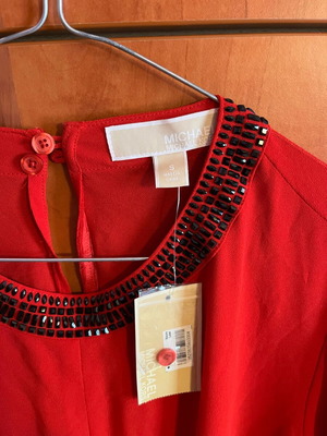 Michael Kors red shirt new, size Small