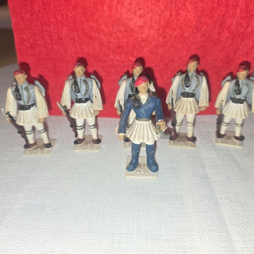 Evzones toy soldiers set used, PAL