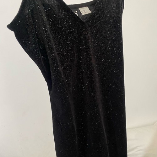 H&M Divided Shimmering Black Mini Dress like new