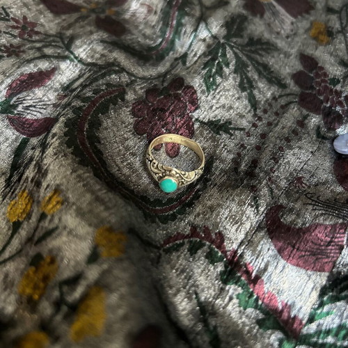 Silver 925 ring like new with turquoise stone from Bali