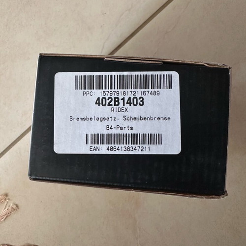 Ridex brake pads set new for Fiat, Alfa Romeo, Lancia