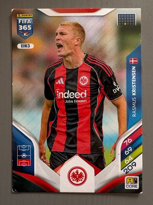 Kristensen Eintracht Frankfurt EIN3 Panini FIFA Adrenalyn 365 2025-26 used
