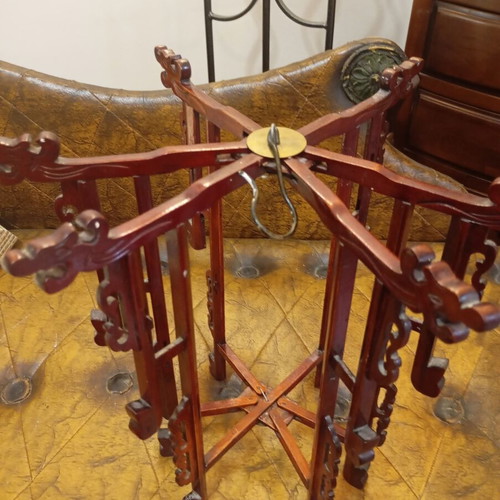 Vintage Chinese folding frame from authentic dark hardwood