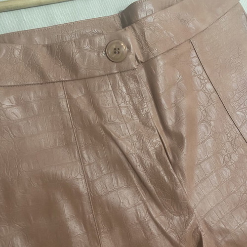 Ckontova Croco Leather Pants like new, size S, salmon color