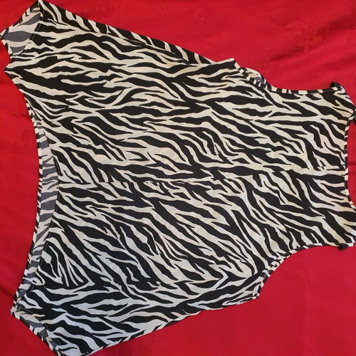 Satin asymmetrical blouse XL like new, multicolored