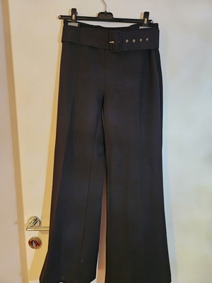 Fabric pants with belt BSB like new, black, size XXXL
